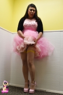 Krissy4u In Fluffy Pink Dress