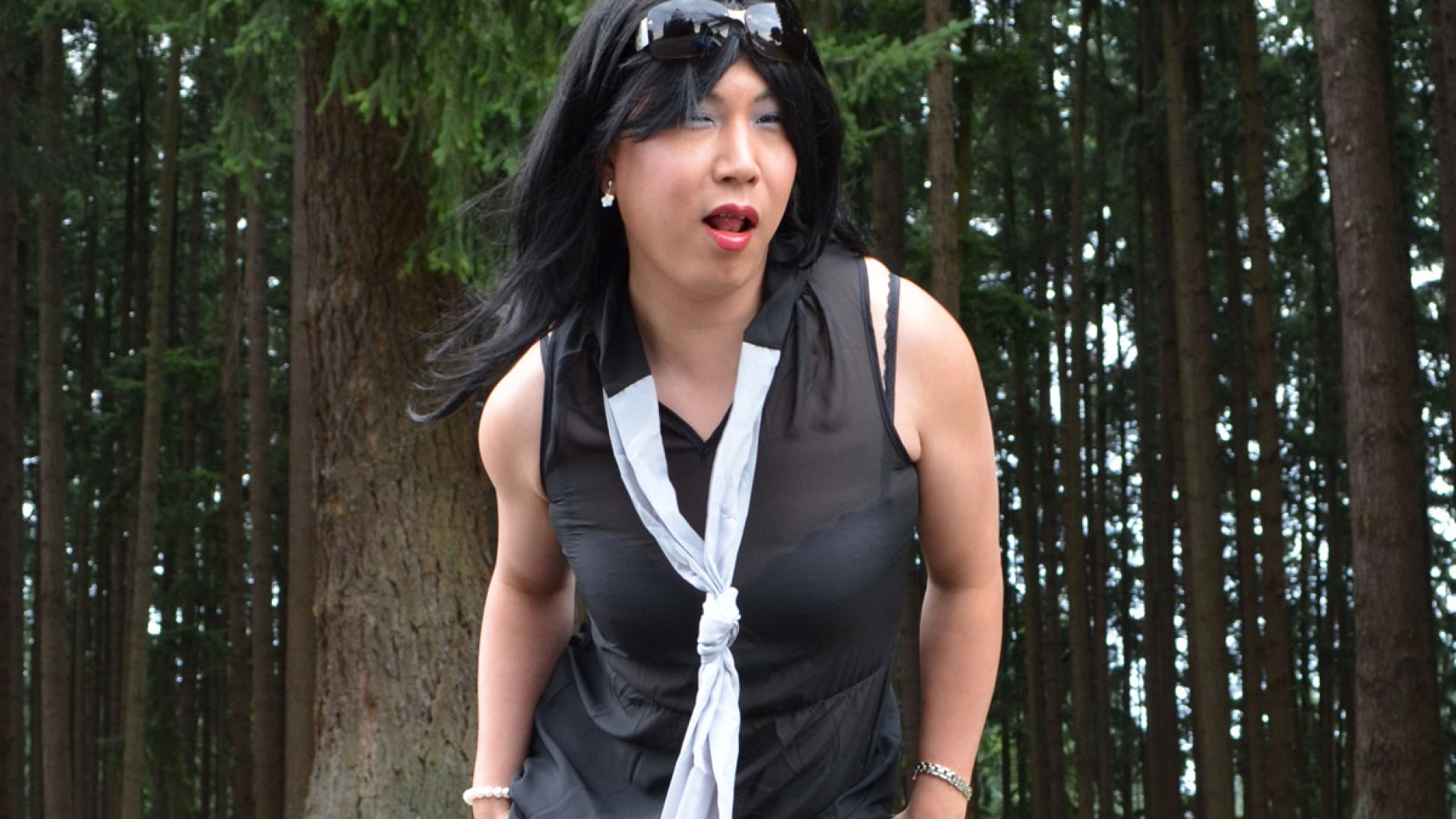 Black Dress Outdoors