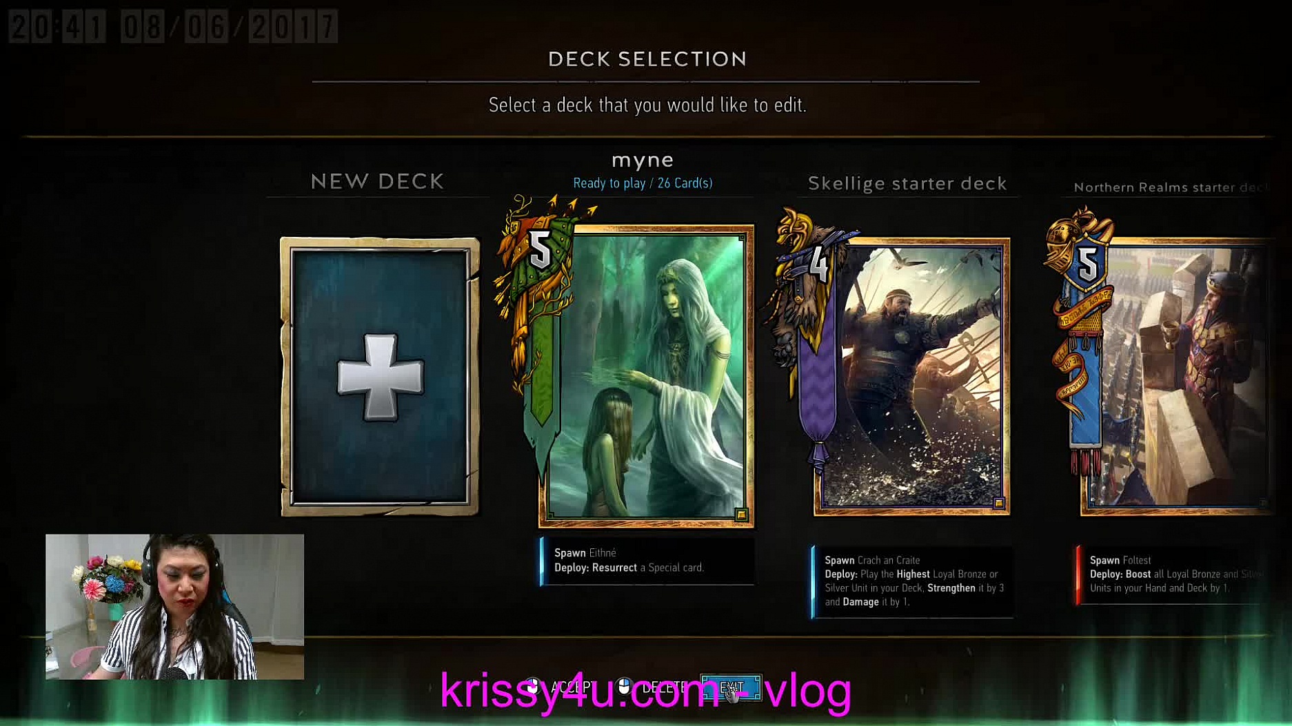 Krissy4u Playing Gwent