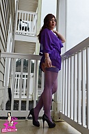 Purple Stockings On The Coast