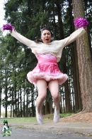Krissy4u - Pink Tgirl Cheerleader!