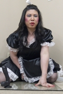 Tgirl Maid Krissy4u Rides Her Dildo!