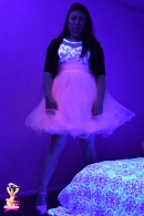Krissy4u In Fluffy Pink Dress